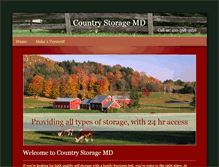 Tablet Screenshot of countrystoragemd.com